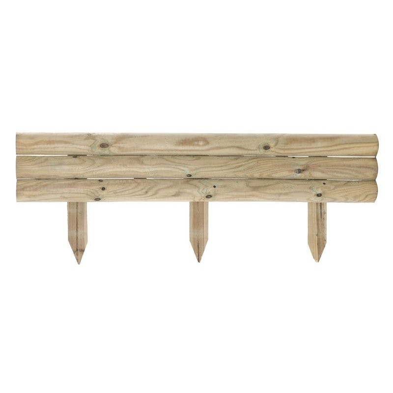 Bordure traverse  bois naturel H. 21cm / 40 x 110 cm