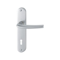 2 Poignées De Porte San Diego Trou De Clé, Aluminium Entraxe 165 Mm