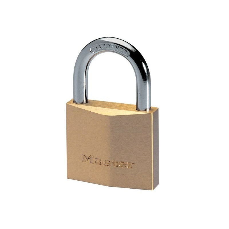 Master Lock 2950Eurd Cadenas À Clé Extra Fin En Laiton, Doré, 8,1 X 5 X 1,7 Cm