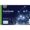 Guirlande électrique 5 m lumineuse de Noël Flicker, 64 leds blanc pur