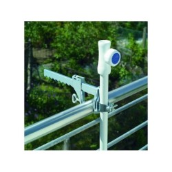 Pince de fixation balcon argent