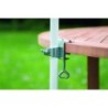 Pince de fixation table argent