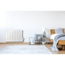 Radiateur électrique à inertie fluide horizontal, CELCIA, 1800 W blanc