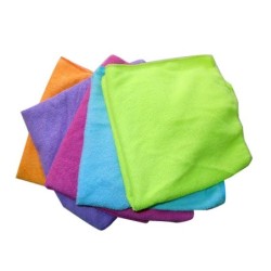 Lot de 5 chiffons auto microfibre carré 40 x 40 cm XL PERFOMR TOOLS