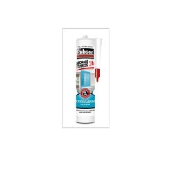 Mastic silicone cuisine/bain transparent RUBSON express cartouche 280 ml