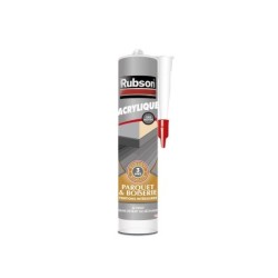 Mastic bois/parquet acrylique RUBSON gris moyen cartouche 280ml