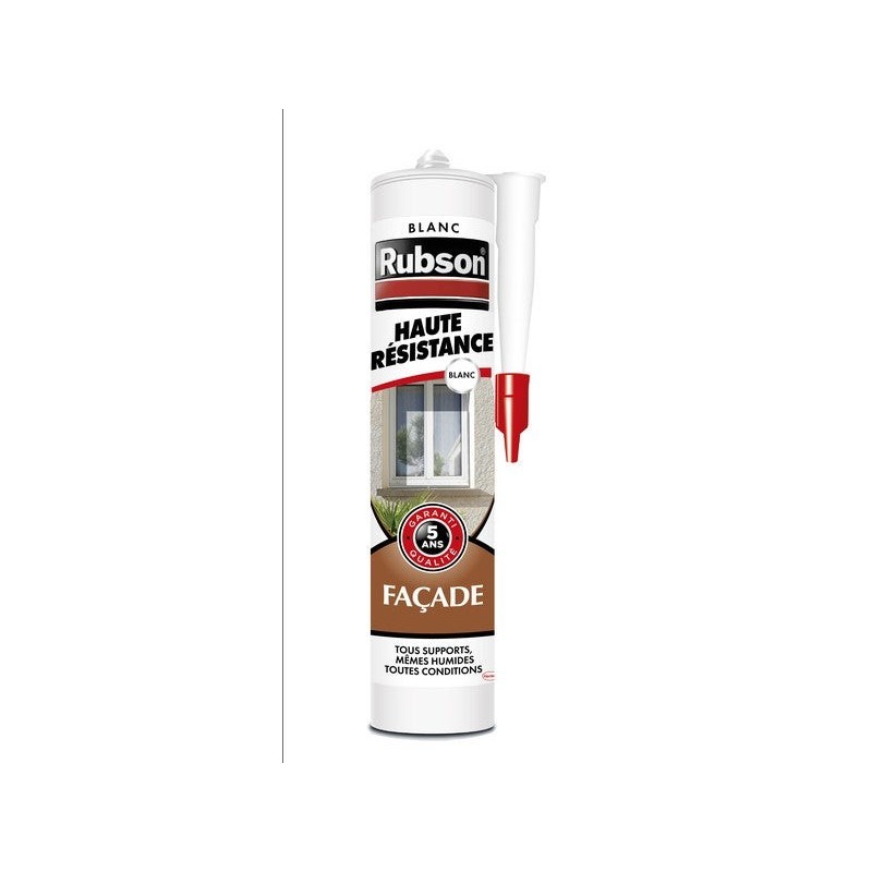 Mastic étanchéite facade polymer RUBSON blanc cart 280ml