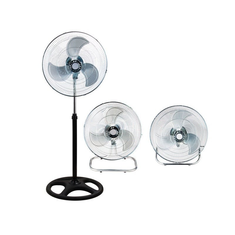 Ventilateur industriel 3 en 1, 40cm 45W chromé