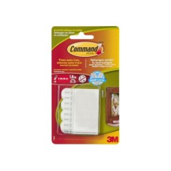 Lot de 8 languettes adhésives tableaux COMMAND blanc