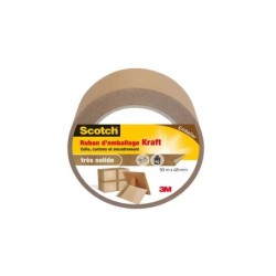 Adhésif Scotch Emballage Une Face Multiusage L.50 M X L.48 Mm, Kraft