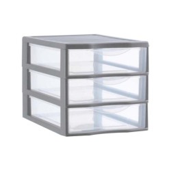 Tour De Rangement Orgamix Plastique , L.18 X P.21 X H.17 Cm