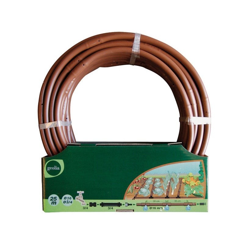 Tuyau Perçé Avec Goutteur Intégré Geolia Geo4090 L.25 M Diam..13.6 Mm