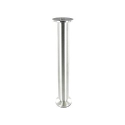 Pied Lit / Sommier Cylindrique Réglable Aluminium Brossé Gris