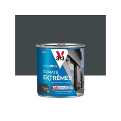 Peinture bois extérieur Climats extrêmes® V33, anthracite mat 0.5 l