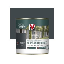 Peinture multimatériauxx extérieur Décolab V33 anthracite satiné 0.5 L