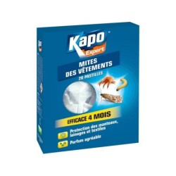 Boîte de 20 pastilles insecticide pour mites et larves, KAPO