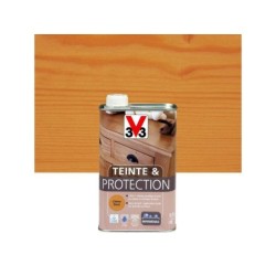 Teinte Et Protection V33, 0.5 L, Chêne Doré Mat