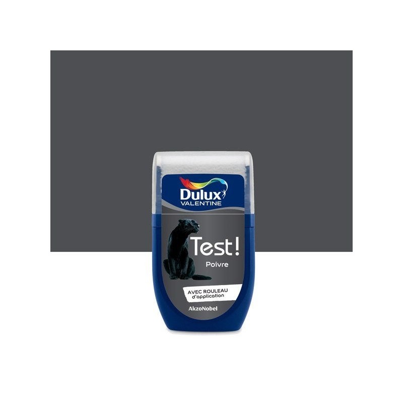 Testeur Peinture Poivre Satin Dulux Valentine Crème De Couleur 0.03 L