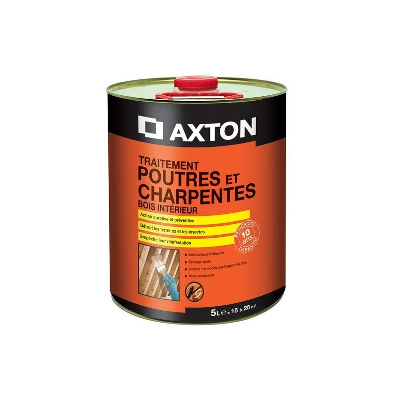 Traitement Du Bois Poutre Et Charpente Axton 10 Ans, 5 L