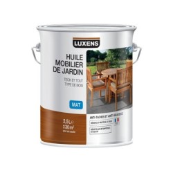 Huile Luxens Huile Mobilier De Jardin 2.5 L, Incolore