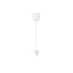 Monture 1 x E27 en plastique July diam. 9.5 cm blanc