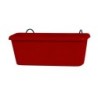 Jardinière Plastique À Réserve D'Eau Eda L.30 X L.12 X H.11.4 Cm Rouge Rubis