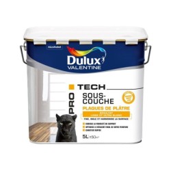 Sous-Couche Plaque De Plâtre Pro Tech Dulux Valentine, 5 L