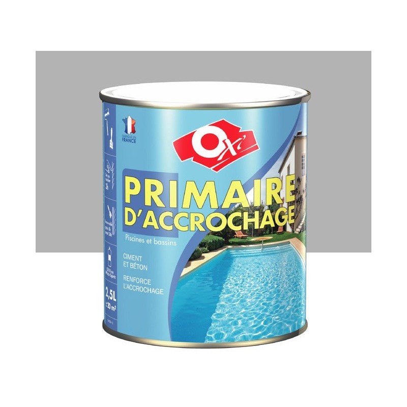 Primaire Piscine Et Bassin Extérieur Oxytol, Gris, 2.5 L