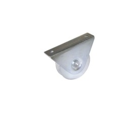 Roue À Support Extérieur Acier Zingué, H.85 X L.120 X P.36 Mm