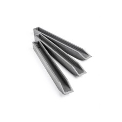 Lot de 10 piquets à planter Ecolat plastique gris, H.38 x L.4 cm