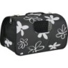 Panier transport chien / chat flower m noir