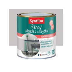 Peinture meuble et boiserie Rénov' SYNTILOR gris pierre mat 0.5 l