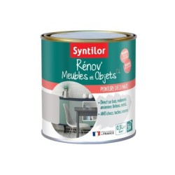 Peinture meuble et boiserie Rénov' SYNTILOR gris pierre mat 0.5 l