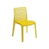 Chaise de jardin en résine Grafik jaune