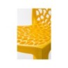 Chaise de jardin en résine Grafik jaune