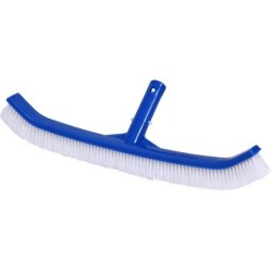 Balai brosse courbe bleu pour piscine