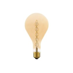 Ampoule led ps160 poire xl e27 60w 806lm 2700k spirale v ambre LEXMAN