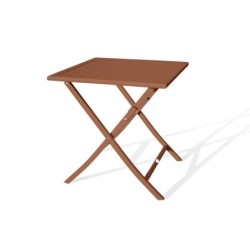 Table à manger de jardin carré, DCB GARDEN Marius-tb70-terra, terracotta