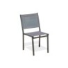 Chaise de jardin en aluminium, DCB GARDEN Tolede, gris/argent