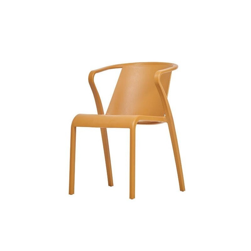 Fauteuil de jardin en polypropylène, FADO EZPELETA, moutarde