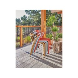 Fauteuil de jardin en polypropylène, FADO EZPELETA, moutarde