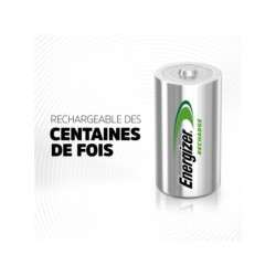 Lot De 2 Piles Rechargeable Lr14, 2200 Mah, Energizer