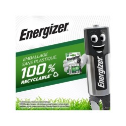 Lot De 2 Piles Rechargeable Lr14, 2200 Mah, Energizer