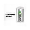 Lot De 2 Piles Rechargeable Lr20 D, 2500 Mah, Energizer