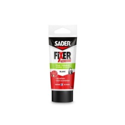 Colle de fixation tube SADER Fixer sans percer tous travaux, 50G blanc