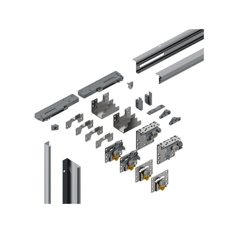 Kit rail pour 3 portes coulissantes SPACEO Evo'M L.180 cm