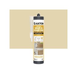 Mastic mur/fenetre acrylique platre/bois/beton AXTON t.pierre c. 280ml