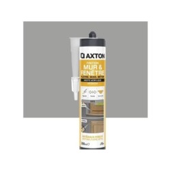 Mastic mur/fenetre acrylique platre/bois/beton AXTON gris cart 280ml