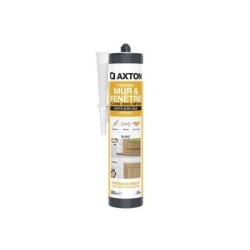 Mastic mur/fenetre acrylique platre/bois/beton AXTON blanc cart 280ml