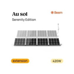 Panneau solaire Beem Serenity, kit d'extension 420W, installation au sol